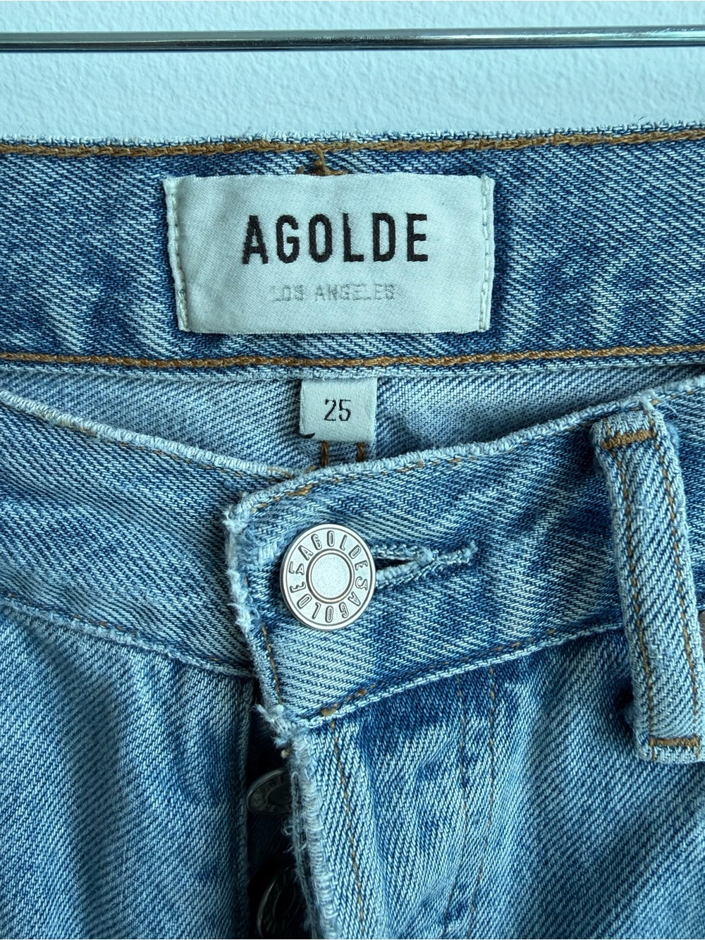 AGOLDE Lana women’s Light Blue Straight-Leg Jeans - Picture 2 of 5